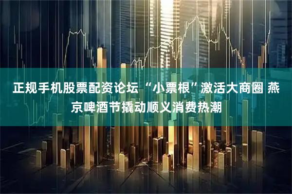 正规手机股票配资论坛 “小票根”激活大商圈 燕京啤酒节撬动顺义消费热潮